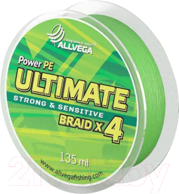 Леска плетеная Allvega Ultimate 0.10мм 92м / U92DGR010 (светло-зеленый)
