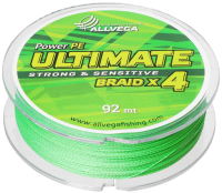 Леска плетеная Allvega Ultimate 0.18мм 92м / U92LGR018 (светло-зеленый) - 