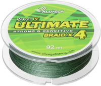 Леска плетеная Allvega Ultimate 0.30мм 92м / U92DGR030 (темно-зеленый) - 