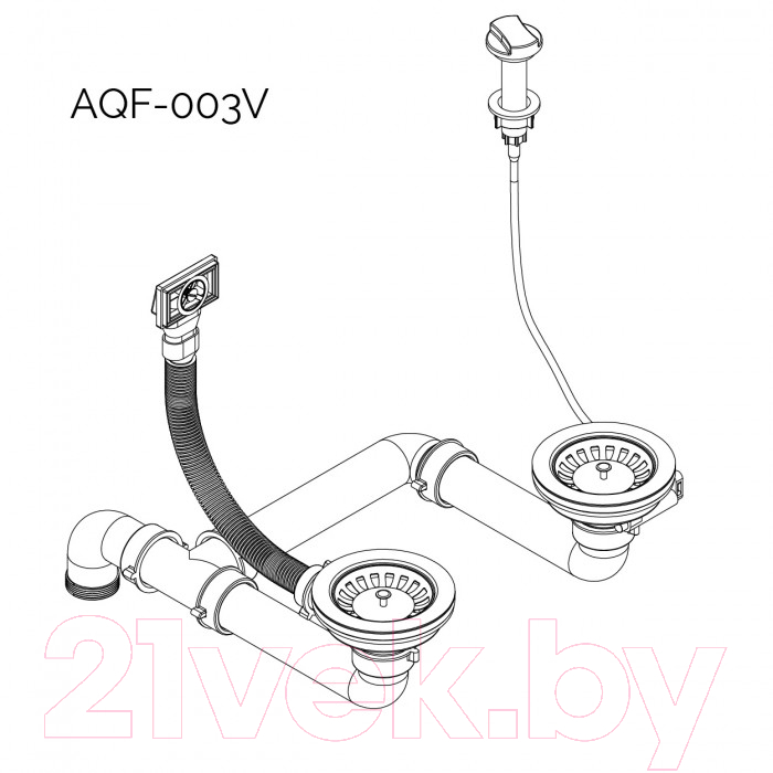 Мойка кухонная Aquasanita SQT151AW (черный металлик)