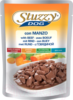 Влажный корм для собак Stuzzy с говядиной в соусе (100г)