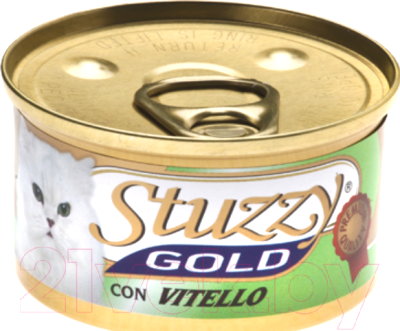 Влажный корм для кошек Stuzzy Gold мусс с телятиной (85г)