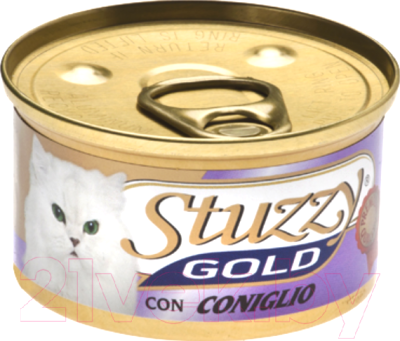 Влажный корм для кошек Stuzzy Gold мусс с кроликом (85г)