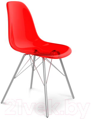 Каркас стула Sheffilton SHT-S37 / 909907 (хром/лак) - Пример стула в сборке, сиденье в комплект не входит