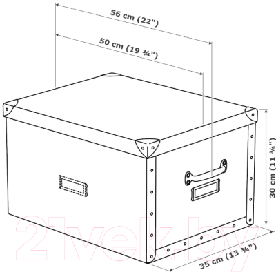 Коробка для хранения Ikea Фьелла 303.956.70