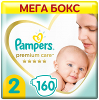 Подгузники детские Pampers Premium Care 2 Mini (160шт) - 