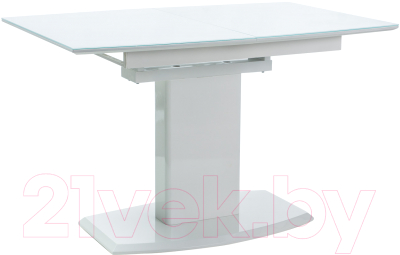 Обеденный стол Signal Austin 120 раскладной (белый/белый лак)