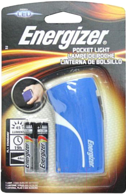 Фонарь Energizer FL Pocket Light+3AAA / E300695700 (синий)