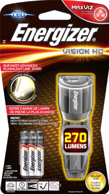 Фонарь Energizer Metal Vision HD / E300691002 (3AAA)