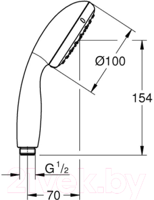 Лейка ручного душа GROHE New Tempesta Cosmopolitan 100 27923001