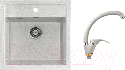 

Мойка кухонная Gerhans, A11 + смеситель LL5936B-19