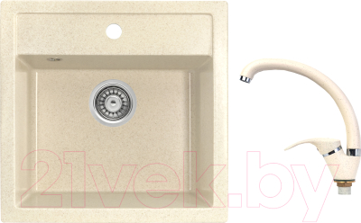 

Мойка кухонная Gerhans, A11 + смеситель LL5936B-20
