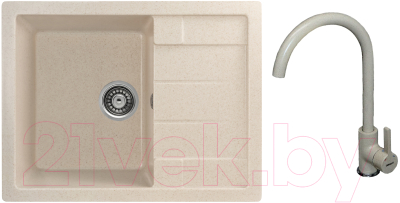 

Мойка кухонная Gerhans, B22 + смеситель KK4299-20