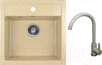 

Мойка кухонная Gerhans, A11 + смеситель KK4299-21
