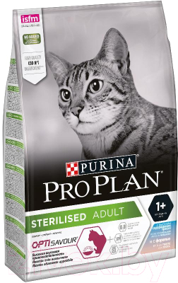 Сухой корм для кошек Pro Plan Sterilised треска с форелью (10кг)
