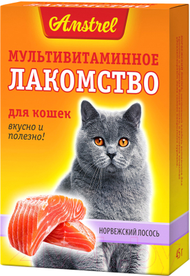 

Лакомство для кошек Amstrel, Норвежский лосось / 254001254