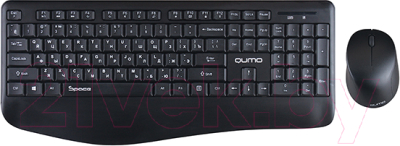 Клавиатура+мышь Qumo Space K57/M75 (черный)
