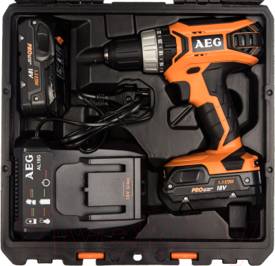 Аккумуляторная дрель-шуруповерт AEG Powertools BSB18G3LI-152C (4935464102)