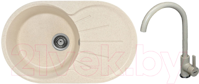 

Мойка кухонная Gerhans, A02 + смеситель KK4299-20
