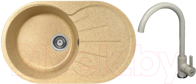 

Мойка кухонная Gerhans, A02 + смеситель KK4299-21