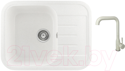

Мойка кухонная Gerhans, B20 + смеситель KK4698-18