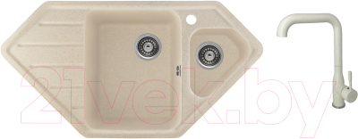 

Мойка кухонная Gerhans, E10 + смеситель KK4698-20