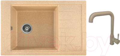 

Мойка кухонная Gerhans, B28 + смеситель KK4698-21