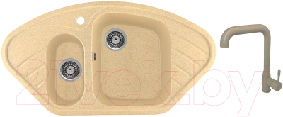 

Мойка кухонная Gerhans, E02 + смеситель KK4698-21