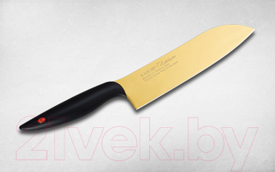 Нож Kasumi Titanium Chef 22018/G (золото)