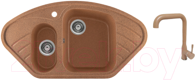 

Мойка кухонная Gerhans, E02 + смеситель KK4698-23