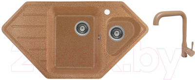 

Мойка кухонная Gerhans, E10 + смеситель KK4698-23