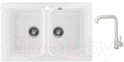 

Мойка кухонная Gerhans, C02 + смеситель KK4698-18