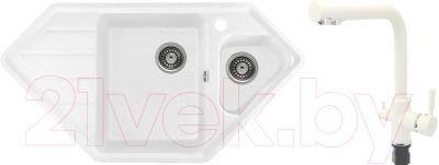 

Мойка кухонная Gerhans, E10 + смеситель KK4055-3-18