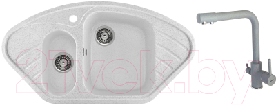 

Мойка кухонная Gerhans, E02 + смеситель KK4055-3-19