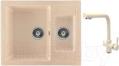 

Мойка кухонная Gerhans, C01 + смеситель KK4055-3-20