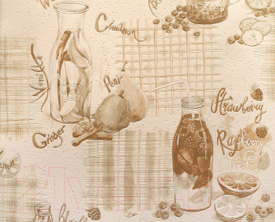 

Обои Elysium, Бежевый;рисунок, Фруточино 902600