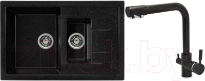 Комплект сантехники Gerhans C10 + смеситель KK4055-3-22 (черный)