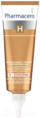 Скраб-шампунь Pharmaceris H Stimupeel очищающий с проблемами выпадения волос перхоти (125мл)