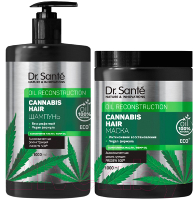 Набор косметики для волос Dr. Sante Cannabis Hair шампунь 1л+маска 1л