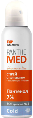 

Спрей для тела Elfa Pharm, Panthe Med с пантенолом и охлаждающим эффектом