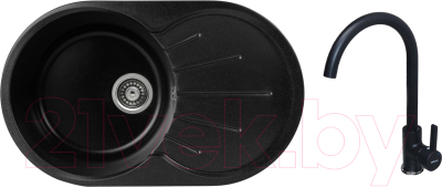 

Мойка кухонная Gerhans, A02 + смеситель KK4299-25