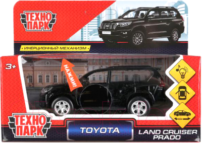 Автомобиль игрушечный Технопарк Toyota Prado / PRADO-BK