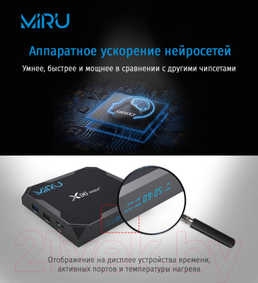 Смарт-приставка Miru X96 Max Plus 4ГБ/32ГБ