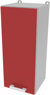 Шкаф навесной для кухни Интерлиния Компо ВШ30-720-1дв (красный)