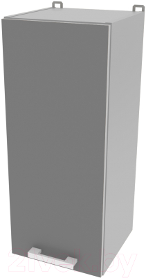 Шкаф навесной для кухни Интерлиния Компо ВШ30-720-1дв (серебро)