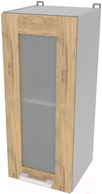 Шкаф навесной для кухни Интерлиния Компо ВШ30ст-720-1дв (дуб золотой)