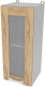 Шкаф навесной для кухни Интерлиния Компо ВШ30ст-720-1дв (дуб золотой) - 