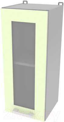 Шкаф навесной для кухни Интерлиния Компо ВШ30ст-720-1дв (салатовый)