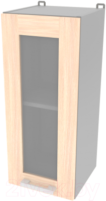 Шкаф навесной для кухни Интерлиния Компо ВШ30ст-720-1дв (дуб молочный)