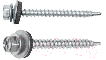 Саморез Starfix Кровельный по дереву 4.8x19 шайба с прокл. PT1 / SMC2-83803-250 (250шт, оцинкованный) — фото 1